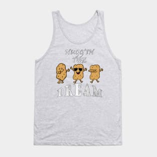 Funny Chicken Nugget Food Gifts Lover Dancing Dabbing Nuggets Tank Top